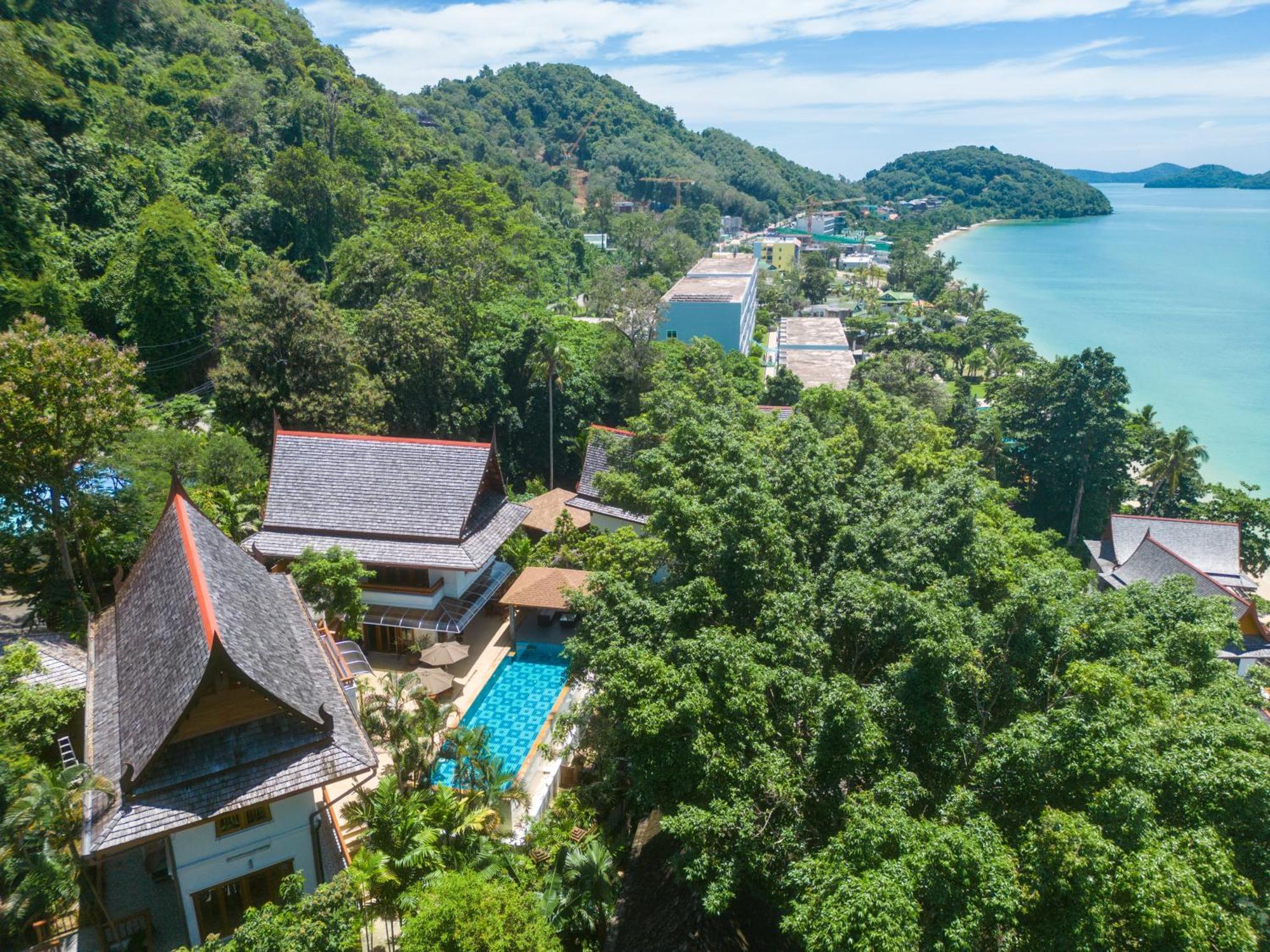 悬崖别墅 无边海景 直达海滩 五卧泰式独栋私人泳池别墅 超漂亮日出 Phuket Exterior photo